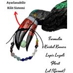 Kadın Doğal Taş Bileklik Turmalin Kristal Kuvars Lapis Lazuli Florit Lal Ayarlamalı Kilit Sistemi