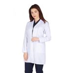 Kadın Doktor Öğretmen Önlüğü Laboratuvar Eczacı Hemşire Dizüstü Önlük Klasik Yaka