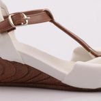 Kadın Dolgu Topuk Sandalet Beyaz 26233138