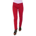 Kadın Düşük Bel Kanvas Pantolon 342639 BORDO 30/32