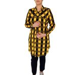 Kadın Ekose Kareli Tunik BGL-ST02956 SARI 44
