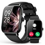 Kadın Erkek Akıllı Saat - Cevap/Arama Yap, 2025 1,91 inç IP68 Su Geçirmez Fitness Adım Uyku İzleyici, Nabız Monitörü Aktivite Sayacı Akıllı Saat, Andriod iPhone iOS Samsung için Uyumlu