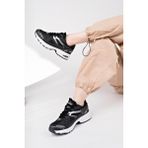 Kadın Erkek Ortopedik Triko Spor Ayakkabı Sneaker İNF-531 - Siyah
