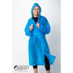 Kadın Erkek Yağmurluk Kapüşonlu Çıtçıtlı Eva Mavi Yağmurluk M21mrc881r08