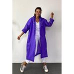 Kadın Erkek Yağmurluk Kapüşonlu Çıtçıtlı Eva Mor Yağmurluk M21mrc881r09 Mor