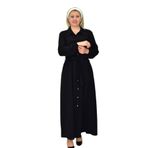 Kadın Ferace Elbise BGL-ST03809 SİYAH 44