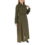 Kadın Fermuarlı Ferace BGL-P3046 HAKİ 38
