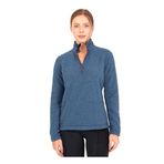 Kadın Fermuarlı Termal Polar Sweatshirt 2. Seviye 50465 - Mavi