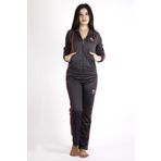 Kadin Fume Bordo Fermuarli Kapusonlu Dalgic Scuba Kumas Spor Esofman Takimi 21Kestax11