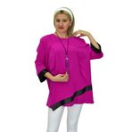 Kadın Fuşya Pembe Bluz BGL-ST03716 FUŞYA 48