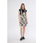 Kadın Gabardin Salopet Askılı Mini Elbise 3568185 Siyah 42