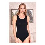 Kadın Geniş Askılı Çıtçıtlı Kancalı Body Siyah 2084B