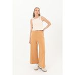 Kadın Geniş Paça Pantolon - 30007PNT - CAMEL
