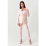 Kadın Gold Düğmeli Blazer Ceket Pembe 36