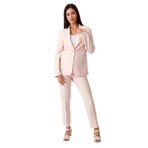 Kadın Gold Düğmeli Blazer Ceket Pembe 42