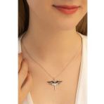 Kadın Gümüş Kolye - Mikailin Kılıcı Bayan Gümüş Kolye 6018613381304