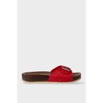 Kadın Günlük Terlik Ayarlanabilir Tek Bant Şık Ortopedik Yazlık Ev Plaj Tatil İş Terliği KIRMIZI 7488