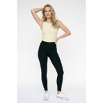 Kadın Halter Yaka Esnek Interlok Basic Atlet - Sarı - M