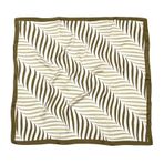 Kadın ipek eşarp siyah beyaz çizgili ipek şal şal bandana baş örtüsü zarif şallar kadınlar için şallar, yeşil-beyaz, 70*70cm