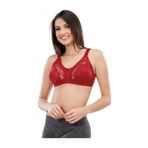 Kadın Jarse Dantel Detaylı Büyük Beden Toparlayıcı Minimiser Sütyen, 110, LZ543-19804IGP27190053