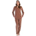 Kadın Kadife Uzun Kol Pijama Takım, 403093