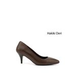 Kadın Kahverengi Sivri Burun Orta İnce Topuklu Stiletto