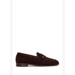 Kadın Kahverengi Tokalı Süet Deri Maskülen Loafer 26PFD230110