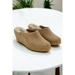 Kadın Kapalı Burun Espadril – Dolgu Topuk & Keten Terlik Modeli Çuval 33