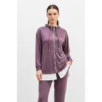 Kadın Kapüşonlu Fermuarlı Tunik Pantolon Takımı-14427 - DAMSON