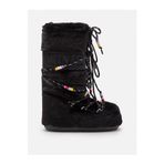Kadın Kar Botu 80D1408990-N001 Moon Boot Icon Faux Fur Beads Black