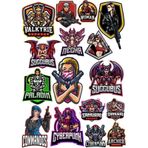 Kadın Karakterler Sticker Set 2 14 Parça Telefon, Tablet, Defter, Laptop Sticker