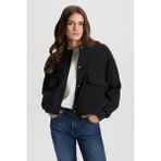 Kadın Kaşe Bomber Ceket - Antrasit - XL