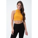 Kadın Kaşkorse Crop Atlet Sarı