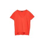 Kadın Kırmızı V Yaka Basic T-Shirt 101A03470 36