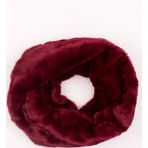 Kadın Kışlık Peluş Atkı Boyunluk Bordo