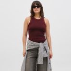 Kadin Kolsuz Triko Bluz - Evelyn - M - 12R-Bordo