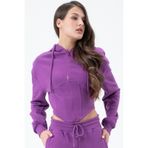 Kadın Korse Detaylı Sweatshirt Mor