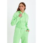 Kadın Korse Detaylı Sweatshirt Yeşil
