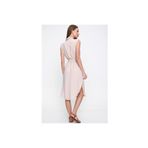 Kadın Kruvaze Ceket Yaka Cepli Kemerli Yırtmaçlı Oversize Tunik Gömlek Elbise Yb2881320 İndigo 36