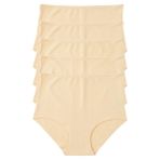Kadın Külot Ekstra Yüksek Bel Lazer Kesim Esnek Iz Yapmayan 5 li Paket Polyester TEN