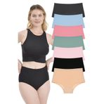 Kadın Külot, Yüksek Bel Külot, 5li Paket, 7'li-K.Soft, 2XL