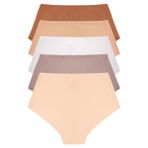 Kadın Külot Yüksek Bel Lazer Kesim Esnek Iz Yapmayan 5 li Paket Polyester TARÇIN
