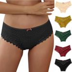 Kadın külotu, seksi dantelli erotik iç çamaşırı, erotik, dikişsiz külot, bikini, hipster, kadın, V bel, dantel, dikişsiz, hipster, dantel, hipster iç çamaşırı, rahat şort, string tanga, Haki-a, L