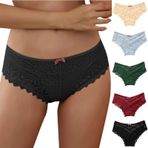 Kadın külotu, seksi dantelli erotik iç çamaşırı, erotik, dikişsiz külot, bikini, hipster, kadın, V bel, dantel, dikişsiz, hipster, dantel, hipster iç çamaşırı, rahat şort, string tanga, Mavi-a, L