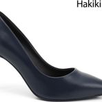 Kadın Lacivert Sivri Burun İnce Topuklu Hakiki Deri Stiletto