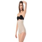 Kadın Lazer Kesim Yüksek Bel Slip Korse 2 Beden Inceltme Garantili, TEN, 2XL, BKRSAR201803014101449