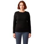 Kadın Likralı Penye Süprem Kayık Yaka Uzun Kollu Crop Üst Kaliteli Şık Rahat Modern Zarif Günlük_Siyah-4XL