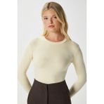 Kadın Main Lux Touch Yumuşak Doku Tereyağı Sarısı Bluz - XL