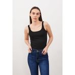 Kadın Marci Siyah Slim Fit Atlet - XS