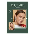 Kadın Maya Model Taşlı Gümüş Pırlanta Su Yolu Kolye Küpe Abiye Düğün Nişan Kına Söz Gelin Takı Seti